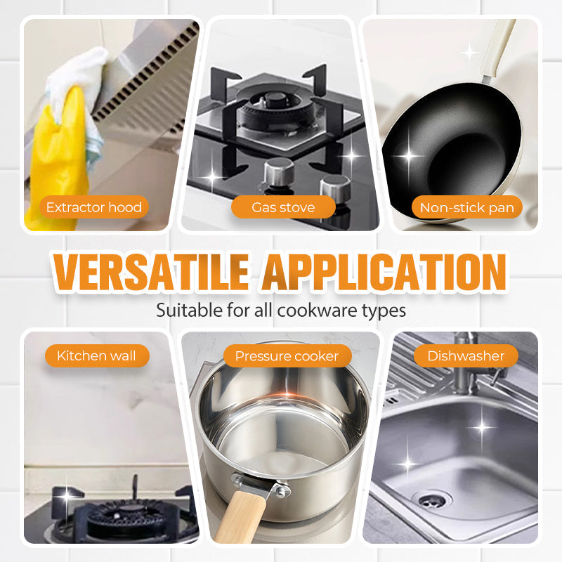 🍳 ACHETEZ 1 - RECEVEZ 1 GRATUIT ! 🔥 Pâte Dissolvante Résidus Brûlés - Nettoyage Profond pour Casseroles/Plats sans Rayurer, Élimine Graisse et Carbonisation en 5 Min 🧽✨