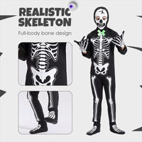 Costume de Squelette Phosphorescent pour Halloween