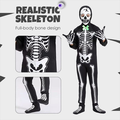 Costume de Squelette Phosphorescent pour Halloween