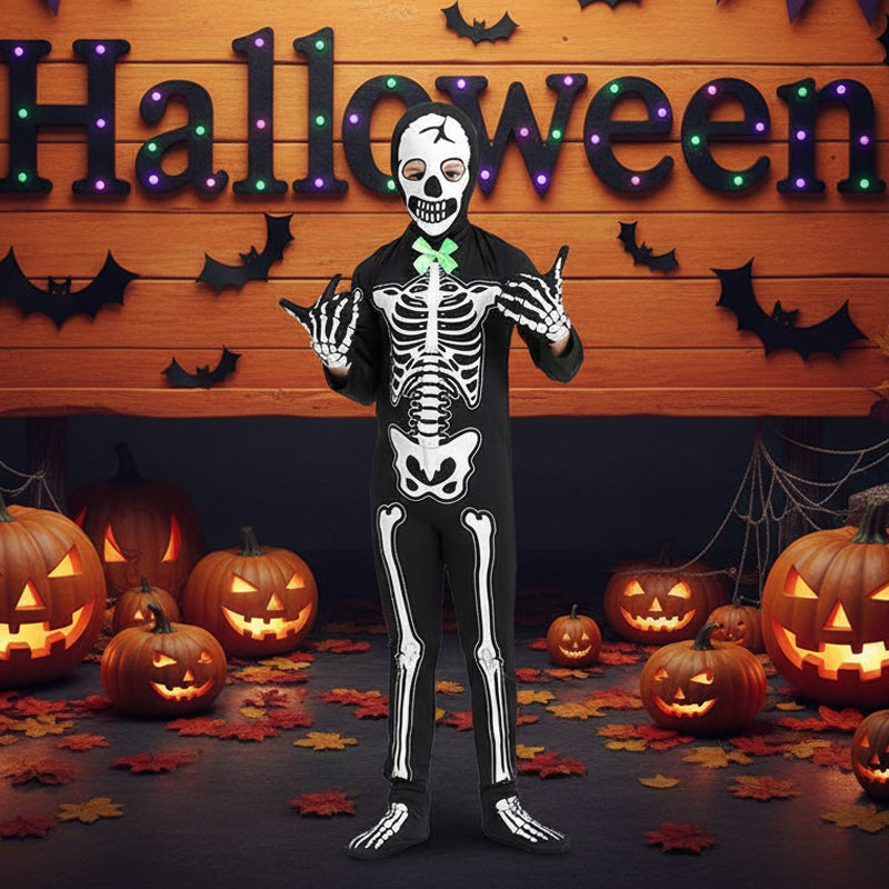 Costume de Squelette Phosphorescent pour Halloween