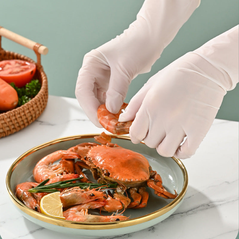 Gants jetables imperméables pour le nettoyage de la cuisine