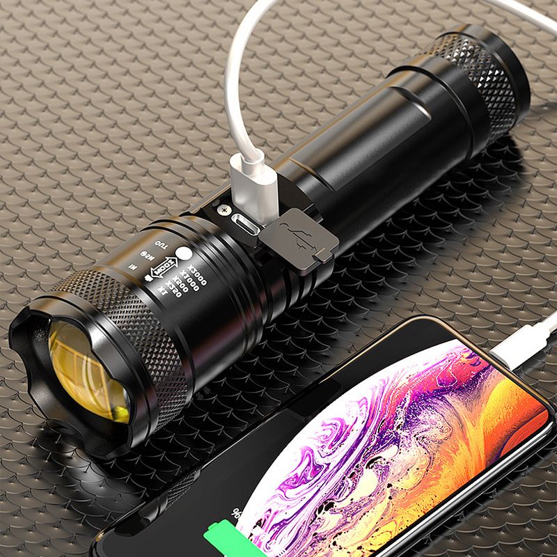 📢📢56 % de réduction – Lampe de Poche Zoomable à 7500 Lumens 🔦🏔️ Étanche IPX7, Rechargeable USB-C & Fonction Power Bank !