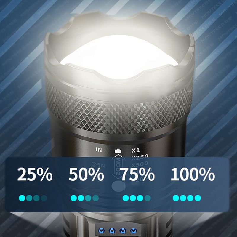 📢📢56 % de réduction – Lampe de Poche Zoomable à 7500 Lumens 🔦🏔️ Étanche IPX7, Rechargeable USB-C & Fonction Power Bank !