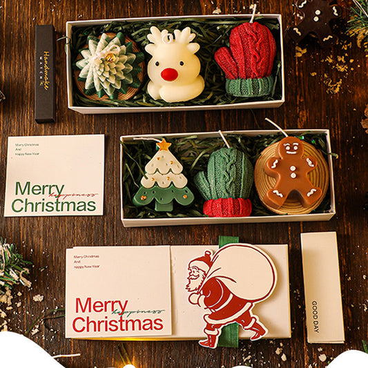 Coffret Cadeau de Bougies Parfumées de Noël
