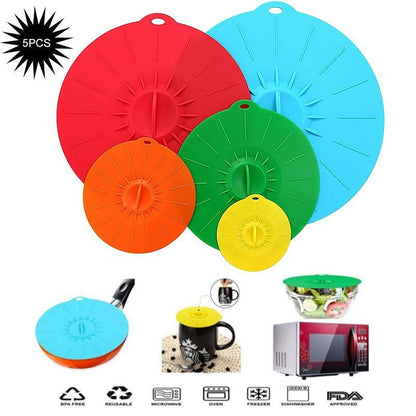 Ensemble de Couvercles Anti-Débordement et Conservation de la Fraîcheur