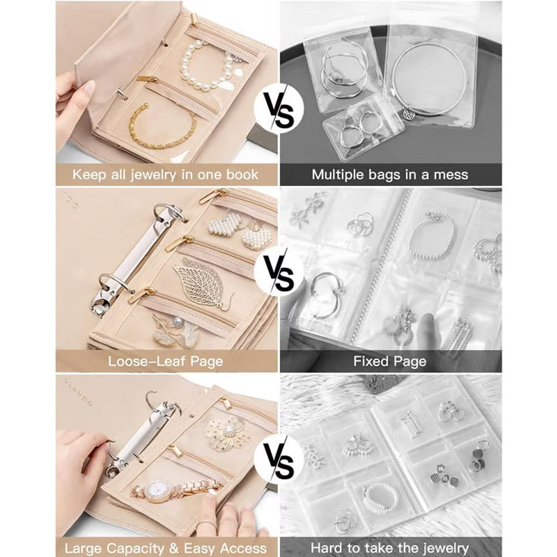 💍 50% DE RÉDUCTION ! ✨ Coffret à Bijoux à Carreaux - Compartiments Multiples & Portable, Parfait pour Voyage et Organisation 🧳✨