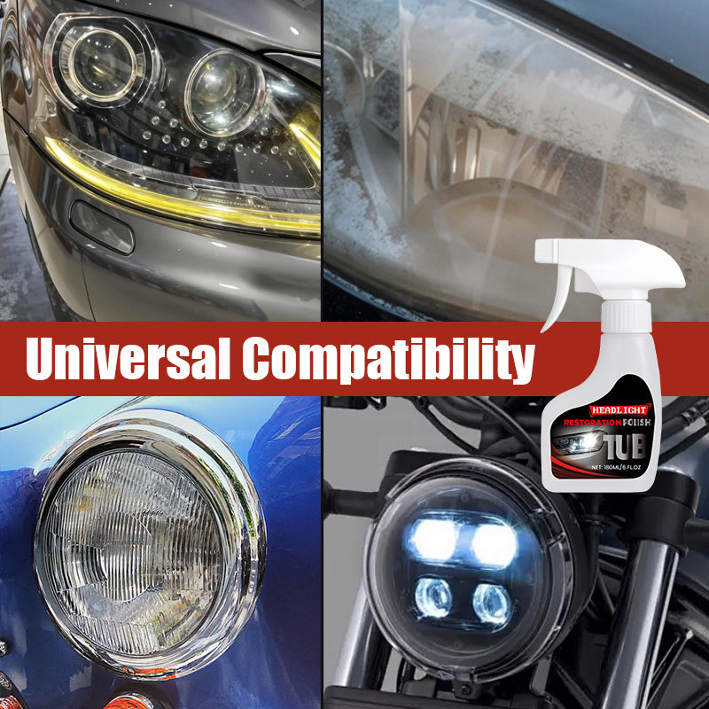 Rénovateur de phares de voiture professionnel 180 ml avec éponge