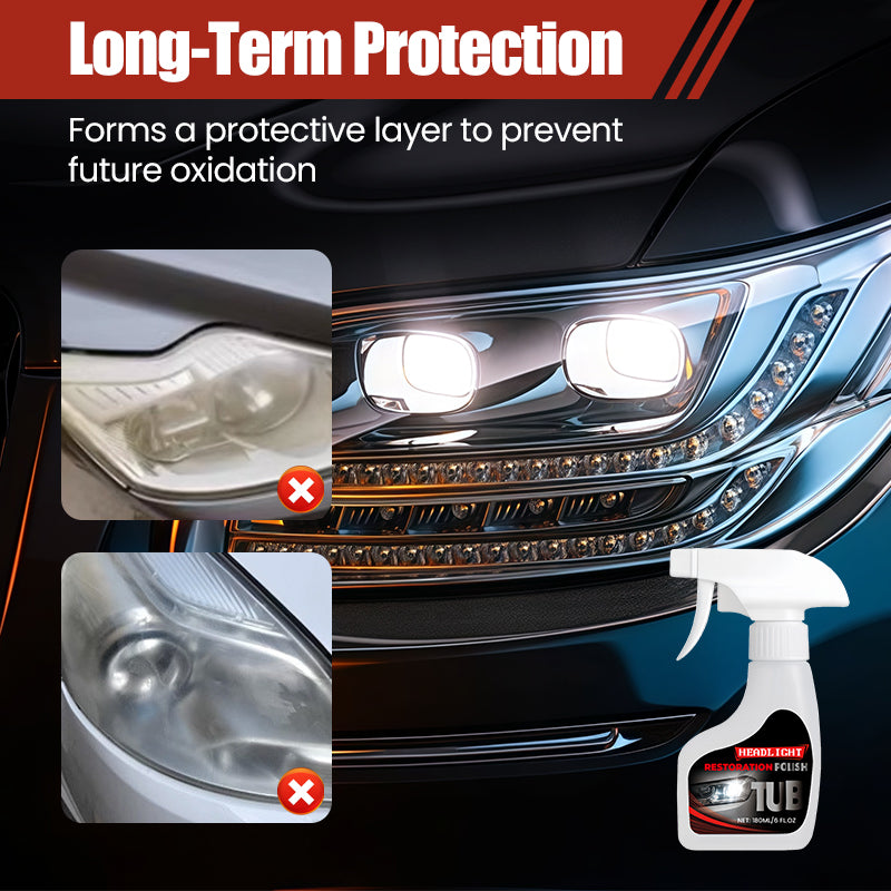Rénovateur de phares de voiture professionnel 180 ml avec éponge
