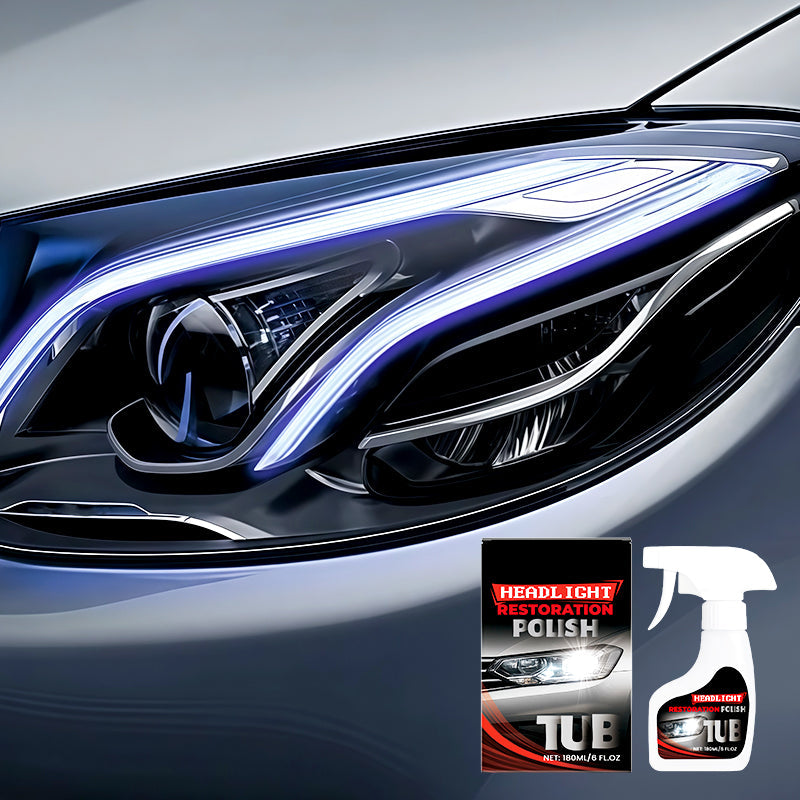 Rénovateur de phares de voiture professionnel 180 ml avec éponge