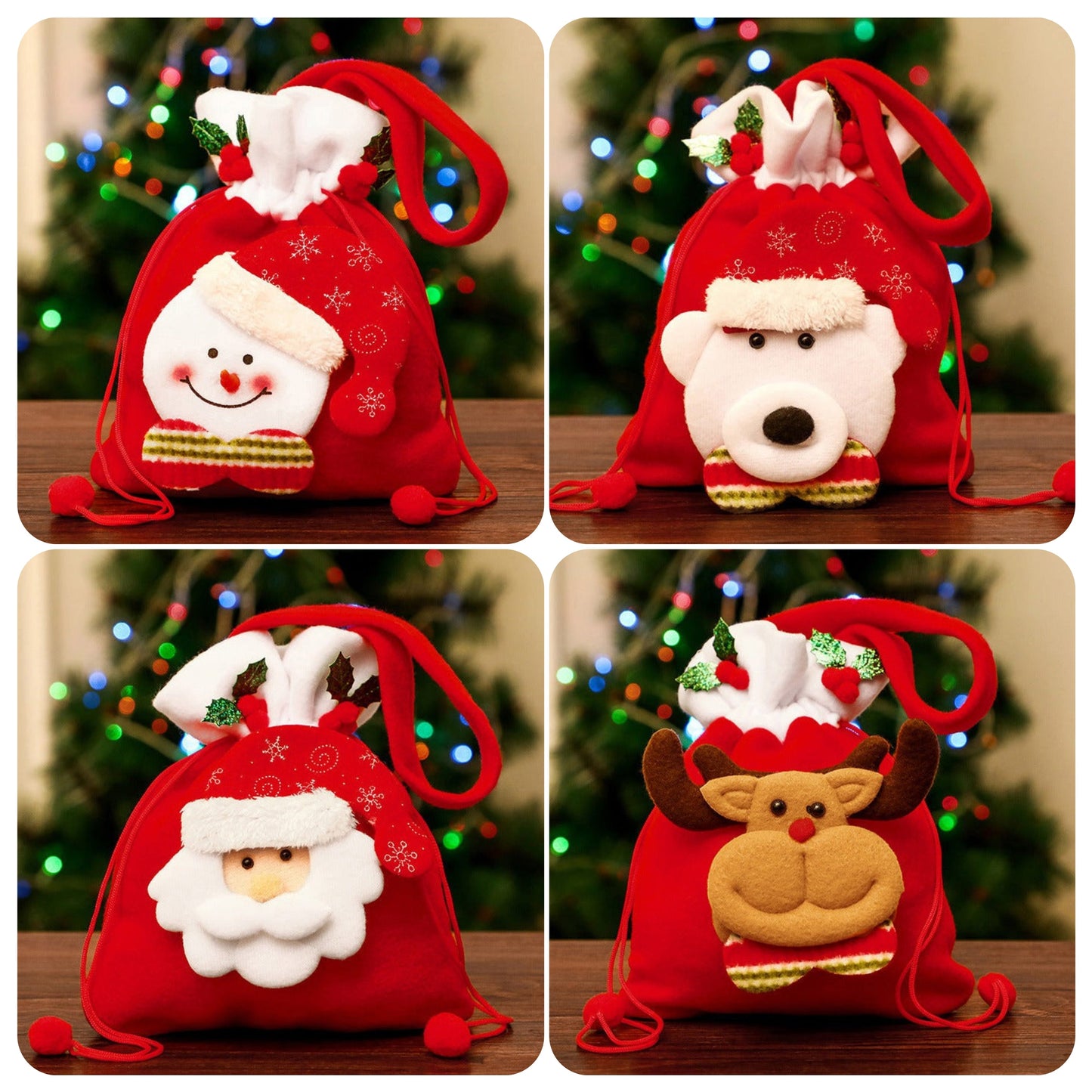 🎅VENTA ANTICIPADA DE NAVIDAD - Regalo de Navidad Muñecas Bolsas Hechas a Mano