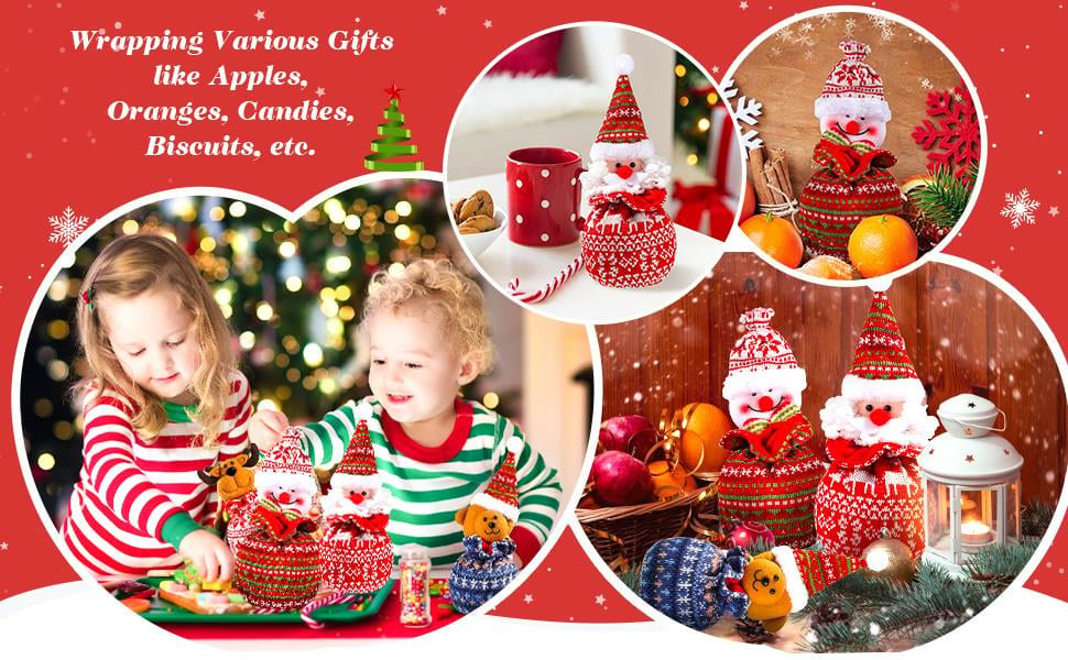 🎅VENTA ANTICIPADA DE NAVIDAD - Regalo de Navidad Muñecas Bolsas Hechas a Mano