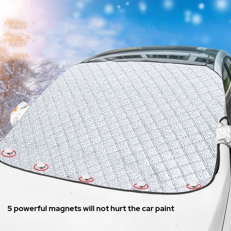 Couverture Magnétique Contre la Neige pour Pare-brise de Voiture