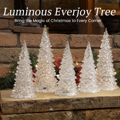 Sapin de Noël en acrylique avec LED