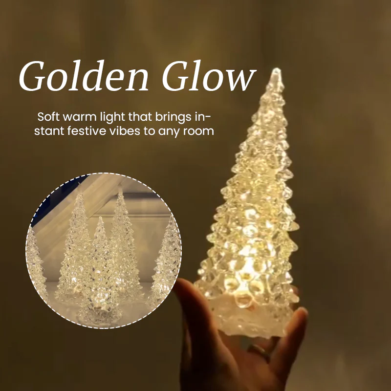 Sapin de Noël en acrylique avec LED