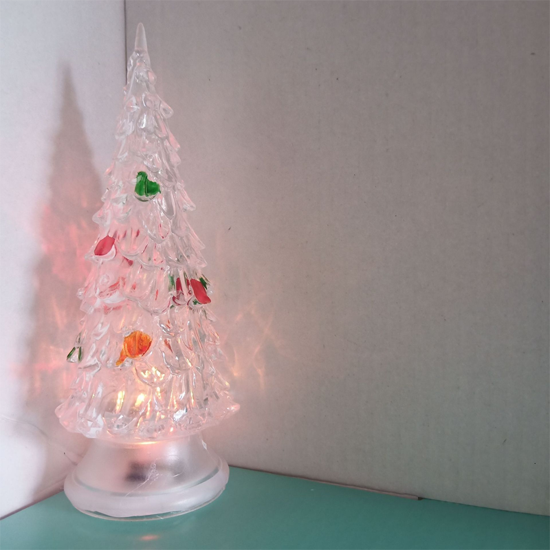 Sapin de Noël en acrylique avec LED