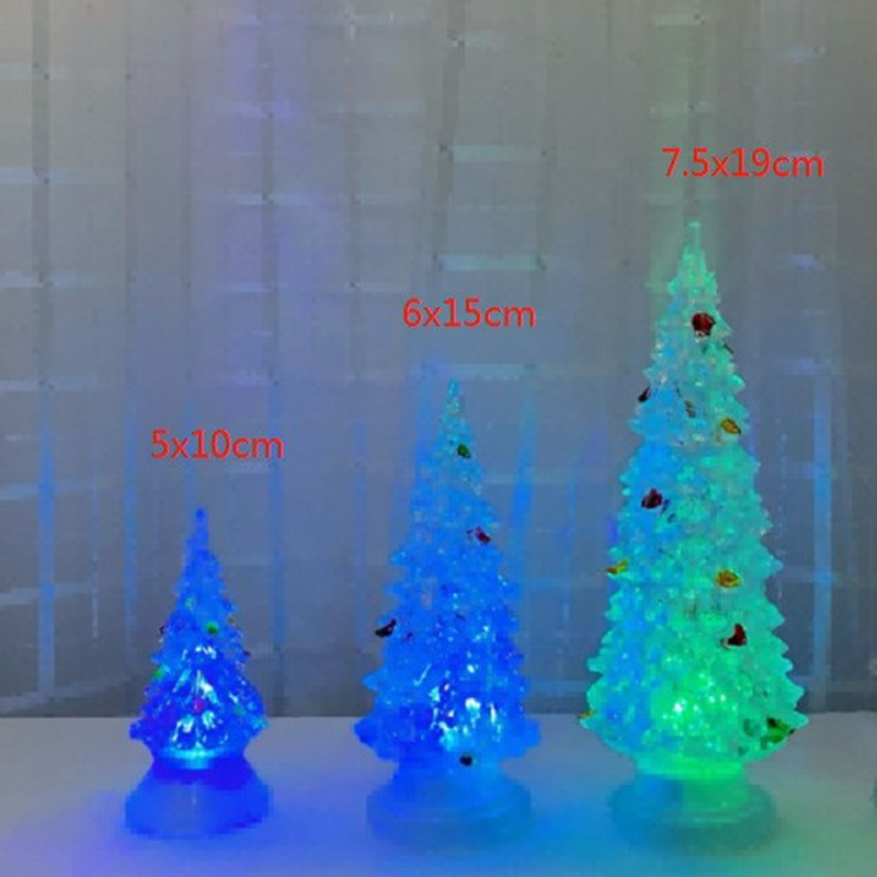 Sapin de Noël en acrylique avec LED