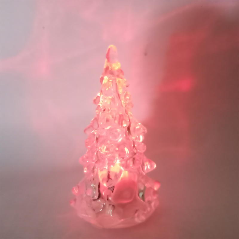 Sapin de Noël en acrylique avec LED