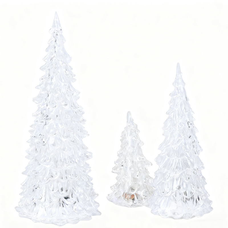 Sapin de Noël en acrylique avec LED