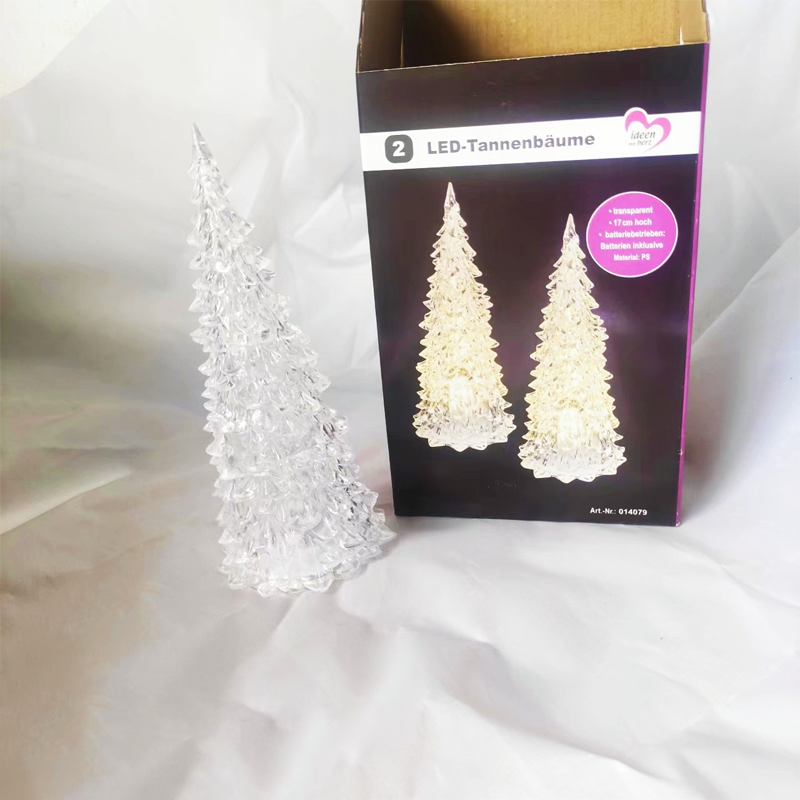 Sapin de Noël en acrylique avec LED