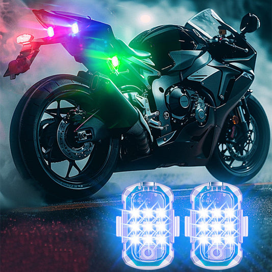 Lampe d'avertissement nocturne à télécommande LED pour voitures et motos