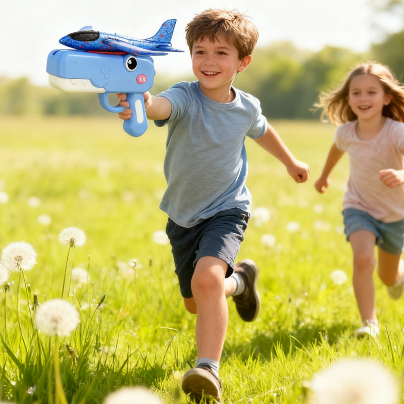 Jouet lance-avions en forme de dinosaure pour enfants