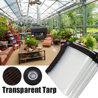 🛡️ PROMO FLASH : -50% ! 🔥 Bâche Transparente Haute Résistance – Isolante, Imperméable & Résistante aux UV, Œillets en Aluminium ⛈️