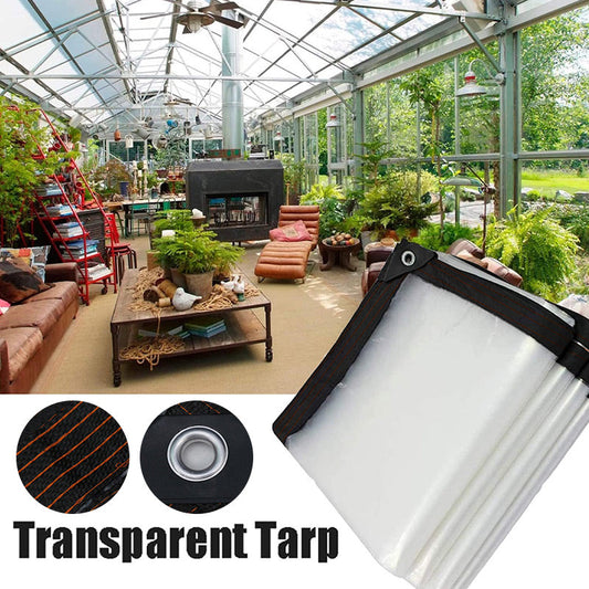 🛡️ PROMO FLASH : -50% ! 🔥 Bâche Transparente Haute Résistance – Isolante, Imperméable & Résistante aux UV, Œillets en Aluminium ⛈️