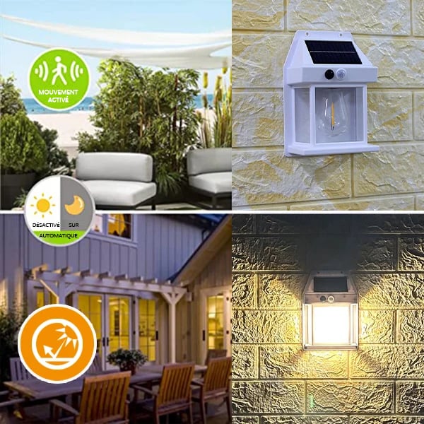 🎁Achetez-en 2, obtenez-en 1 gratuit⏳Applique murale solaire à détecteur de mouvement en tungstène