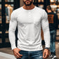 📢📢55 % de réduction !!!✨T-shirt Henley manches longues slim fit pour homme : respirant, élégant & polyvalent ! 👔👕