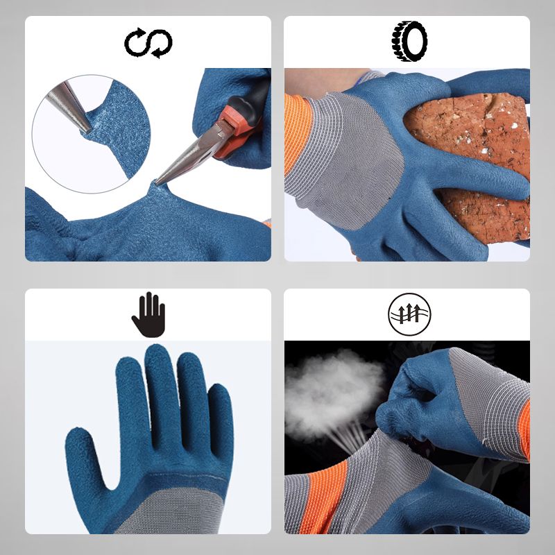 Gants de travail en caoutchouc résistants à l'usure Pousbo® (12 paires)