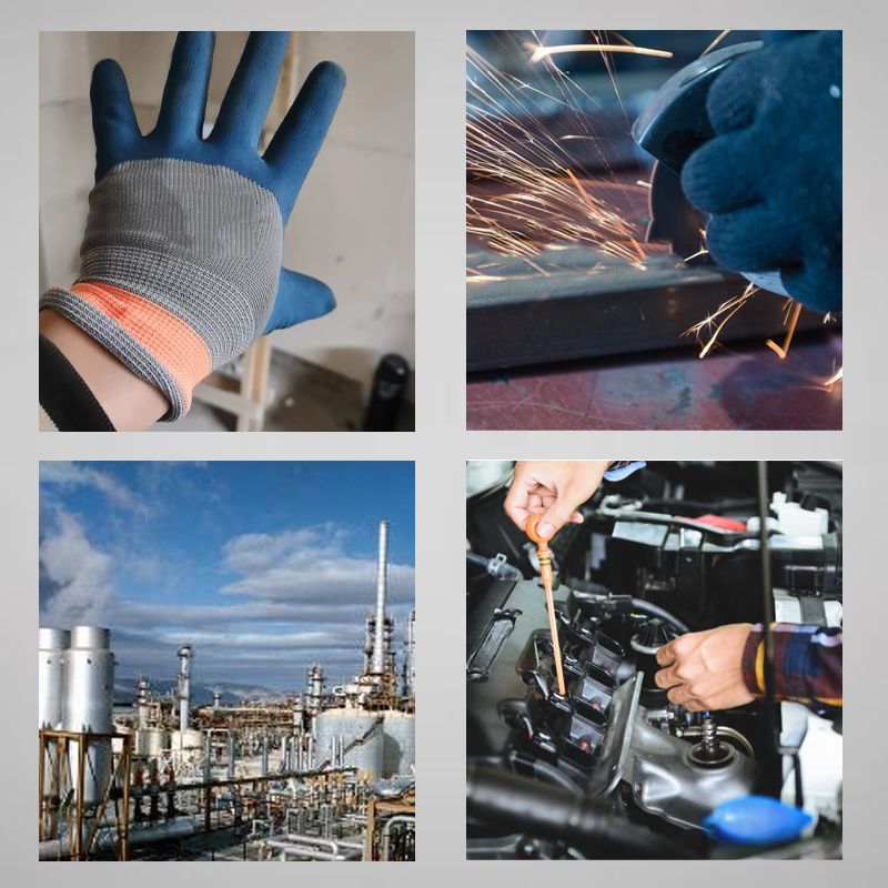 Gants de travail en caoutchouc résistants à l'usure Pousbo® (12 paires)