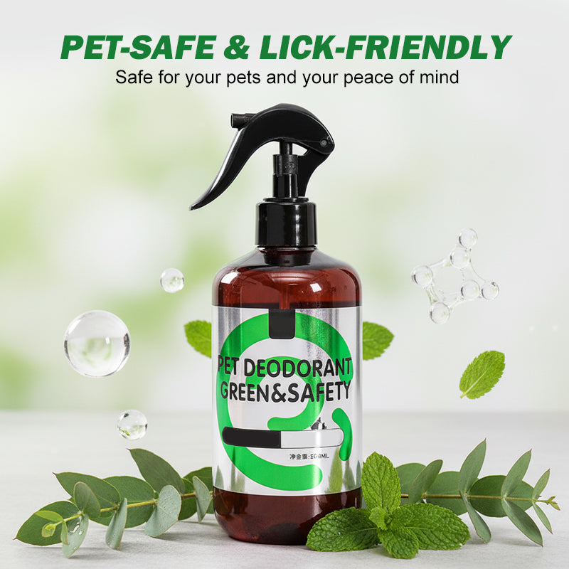 Spray éliminateur d'odeurs doux et sûr pour animaux