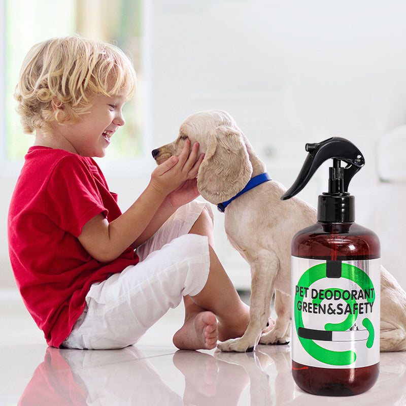 Spray éliminateur d'odeurs doux et sûr pour animaux