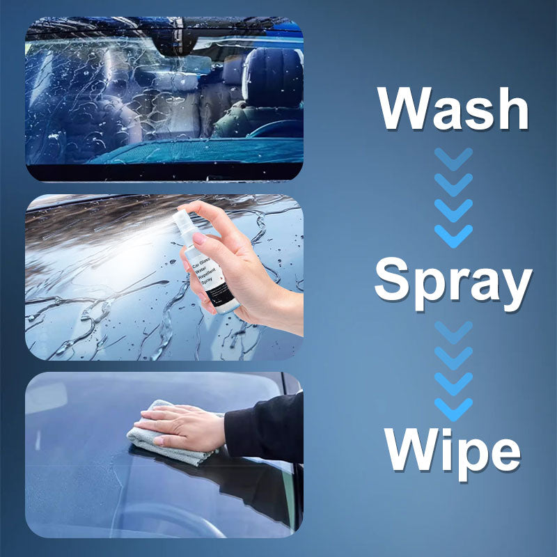 Spray Déperlant Anti-Pluie pour Pare-Brise et Vitres de Voiture