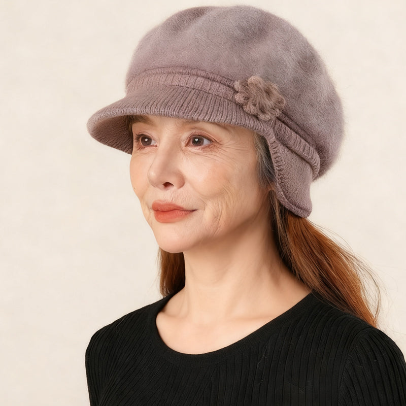 Ensemble bonnet et cache-cou en tricot chaud pour femme