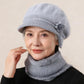 Ensemble bonnet et cache-cou en tricot chaud pour femme