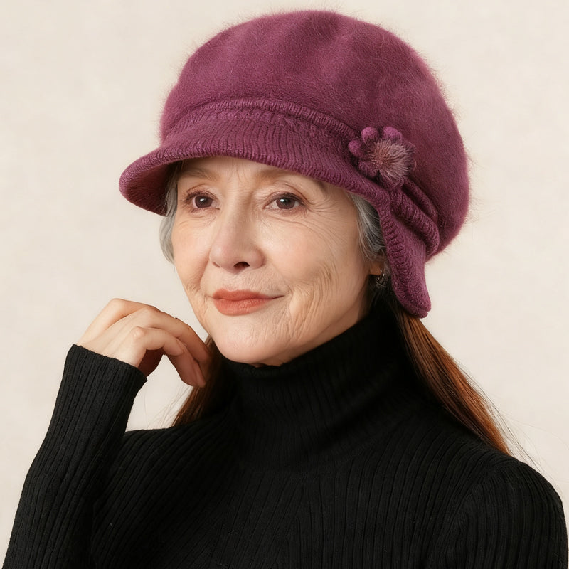 Ensemble bonnet et cache-cou en tricot chaud pour femme