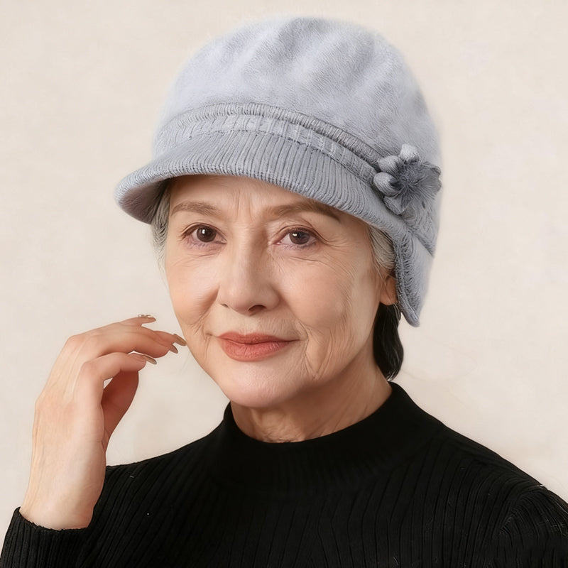 Ensemble bonnet et cache-cou en tricot chaud pour femme