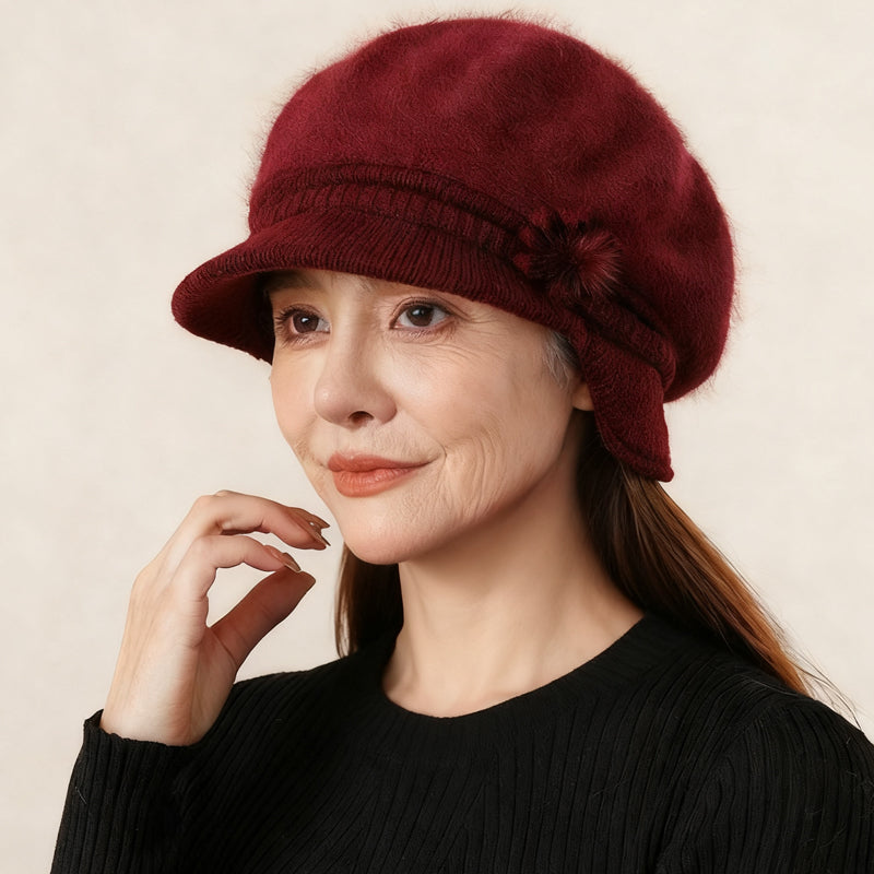 Ensemble bonnet et cache-cou en tricot chaud pour femme