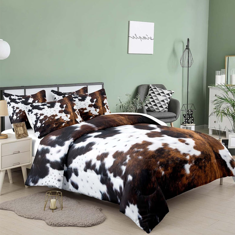 📢50% de réduction🐮Housse de Couette Imprimé Vache – Doux, Léger & Déco Ludique, Ensemble Complet (Housse + Taies) 🛏️✨📦