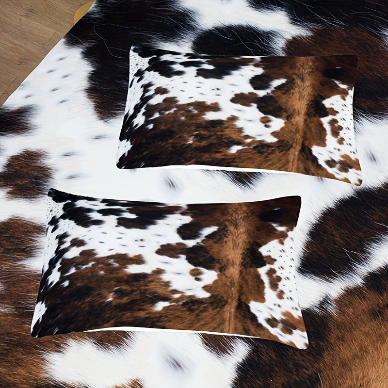 📢50% de réduction🐮Housse de Couette Imprimé Vache – Doux, Léger & Déco Ludique, Ensemble Complet (Housse + Taies) 🛏️✨📦