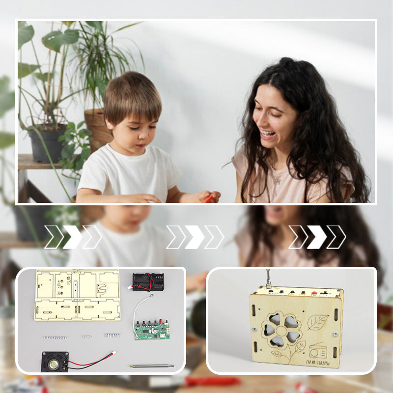 Mini radio éducative pour enfants à monter soi-même