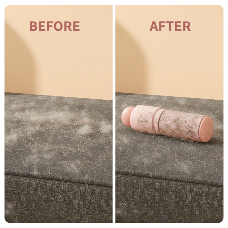 Rouleau anti-peluches 2-en-1 réutilisable et lavable