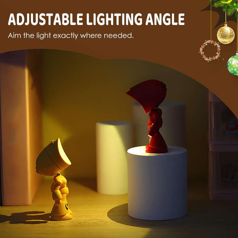 Lampe de table robot créative miniature
