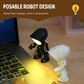 Lampe de table robot créative miniature