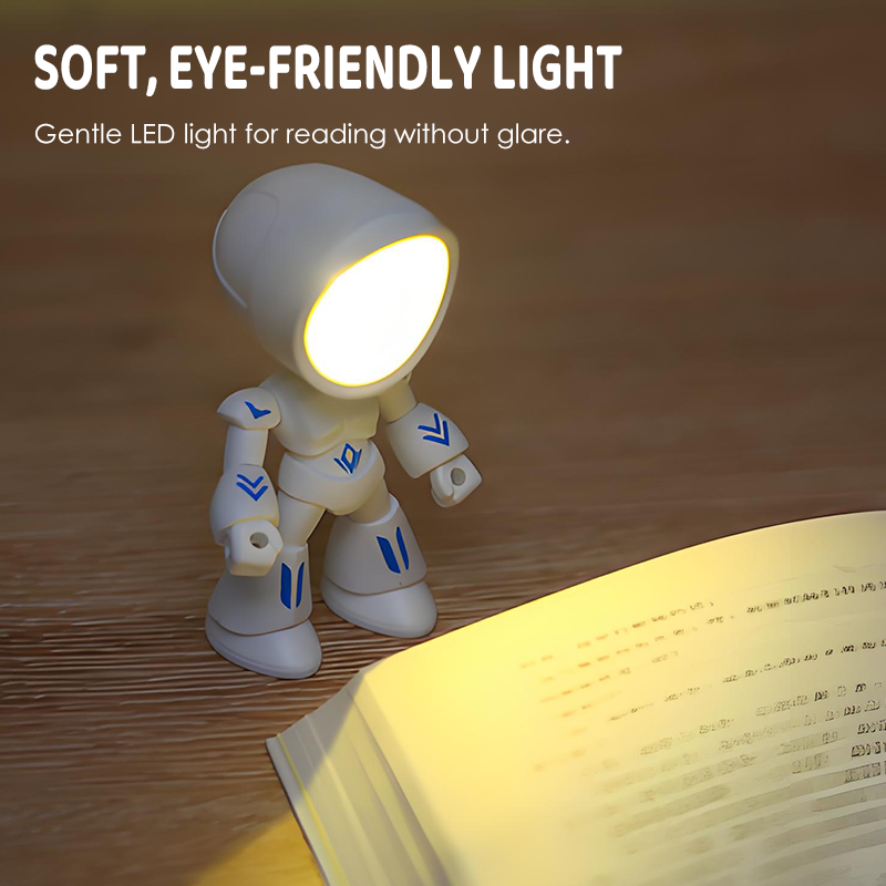 Lampe de table robot créative miniature