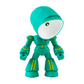 Lampe de table robot créative miniature