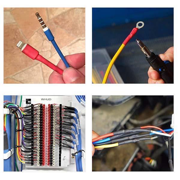 🛠️Ensemble de gaines thermorétractables multicolores