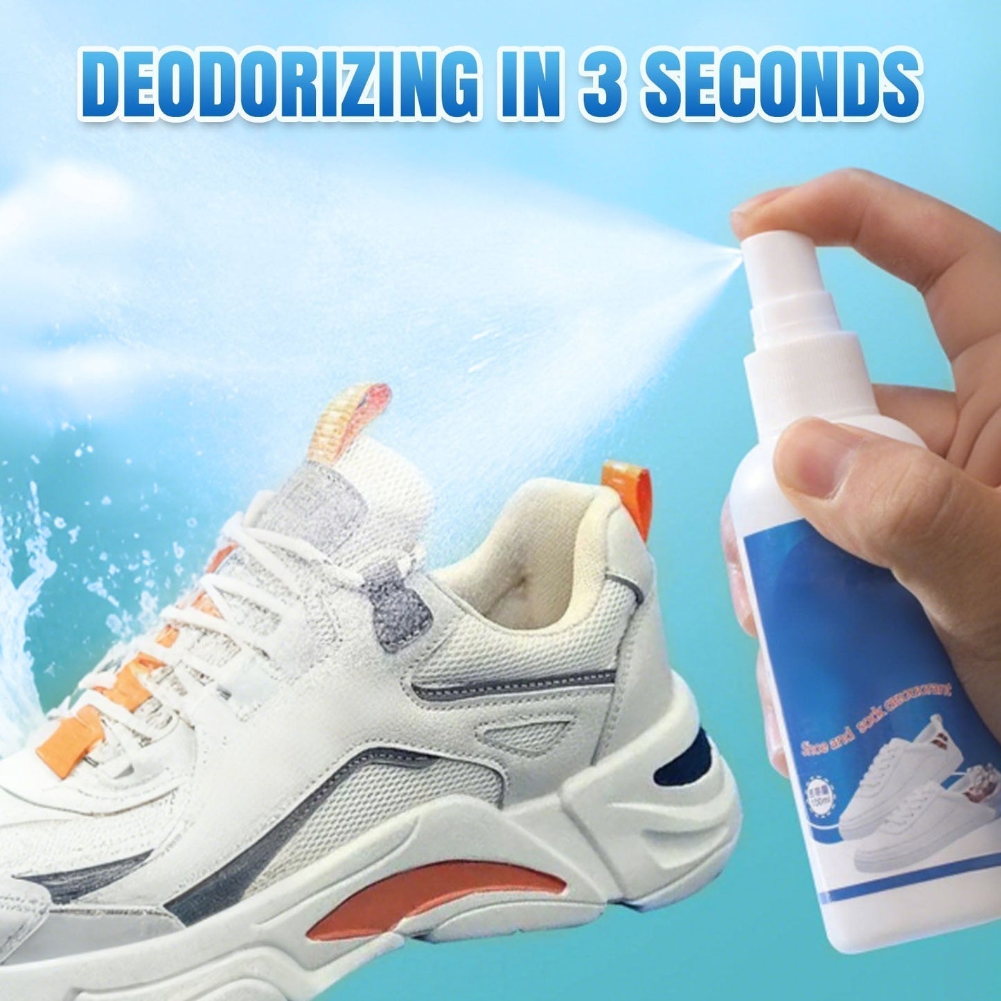 💥Spray désodorisant antibactérien à séchage rapide pour chaussures et chaussettes💥