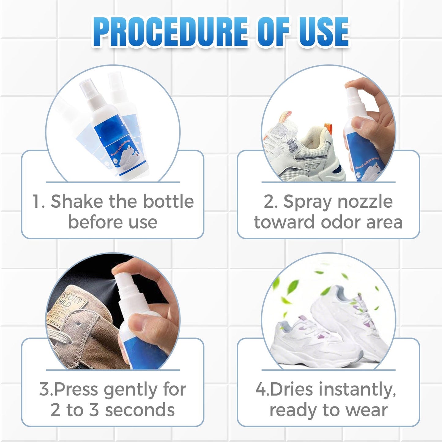 💥Spray désodorisant antibactérien à séchage rapide pour chaussures et chaussettes💥